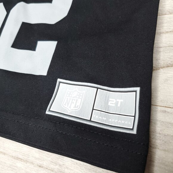 NFL TEAM APPAREL YOUTH 2T RAIDERS FOOTBALL JERSEY #52 MACK - Picture 2 of 4